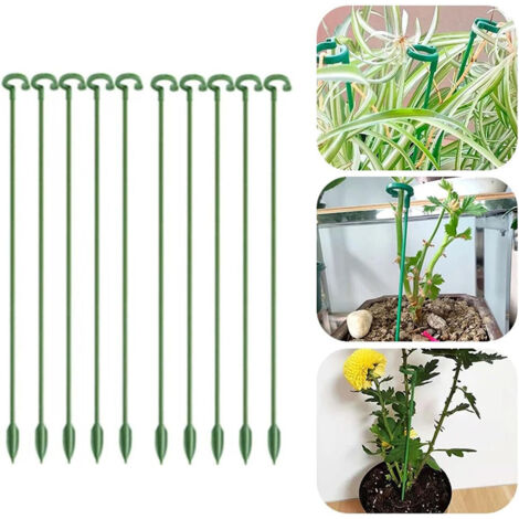 Lot de 20 tuteurs pour plantes de jardin, tiges simples, tuteurs pour fleurs, orchidée, pivoine, lys, rose(37 cm) (1/5)