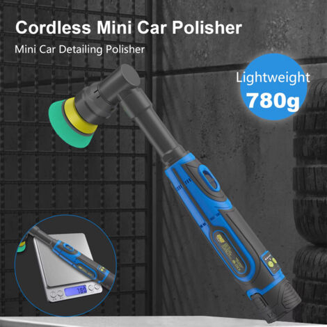 Mini Polisseuse Sans Fil, Polisseuse Voiture Portable, Rechargeable