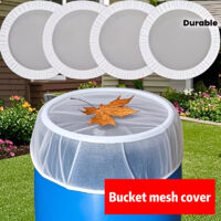 5 Pièces Couvercles en Maille Polyester pour Récupérateur d’Eau 60–80 cm – Filet Blanc Anti-Moustiques, Anti-Feuilles et Durable