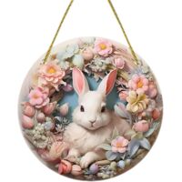 Décoration de Pâques avec Pendentif Lapin – Ornamental en Acrylique pour Accrocher à la Maison