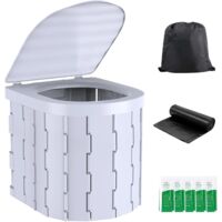 Toilette Portable Pliable – WC Camping Étanche Voyage