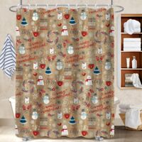 Rideau de bain 180x180 bordure lestée rideau séchage rapide pour idée cadeau pour pendaison de crémaillère