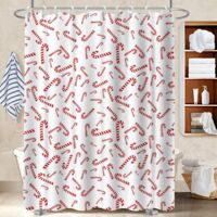 Voile de douche fluide en polyester 180x180 déco d‘intérieur polyester pour salle de bain pour un intérieur cosy et chaleureux
