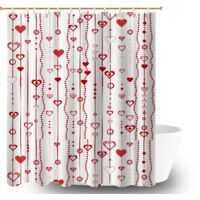 Rideau de bain en polyester 180x180 poids lesté housse de baignoire pour offrir à noël ou un anniversaire