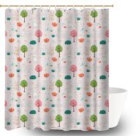 Rideau de douche en polyester 180x180 tendance protection douche pour salle de bain avec douche à l’italienne