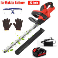 Taille-haie 22 pouces – Sans balais – 1500 tr/min – Pour Makita 21V – 1 batterie offerte
