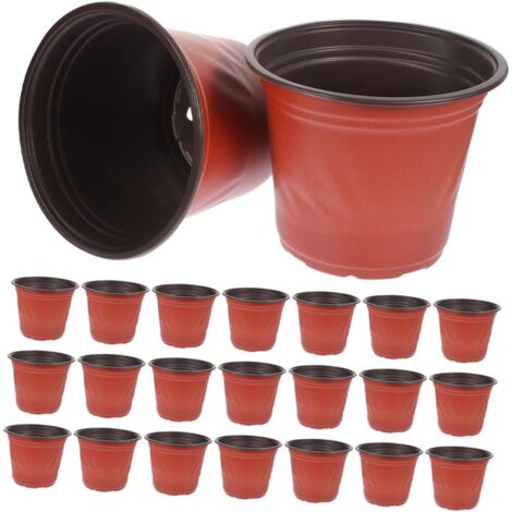 Lot de 20 pots de pépinière réutilisables 9x8 cm – Semis et plantes d’intérieur/extérieur (1/5)