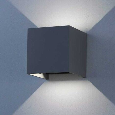 Applique murale LED 12W intérieur/extérieur, angle réglable, lumière blanche 6000K (1/5)