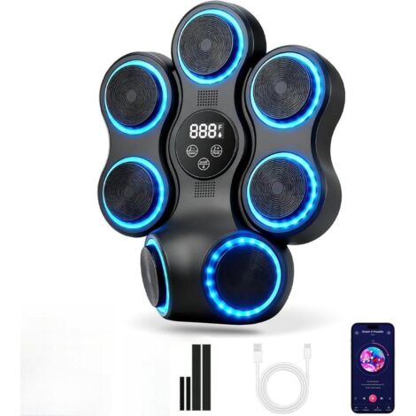 Smart Boxe avec Musique & Bluetooth, Lumières LED, 9 Vitesses & Modes Réactifs (1/5)