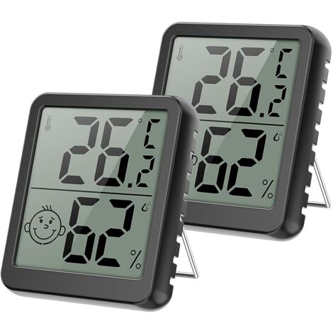2 Thermomètres Hygromètres Digitaux Haute Précision – Moniteur Température et Humidité pour Pièces Intérieures (1/5)