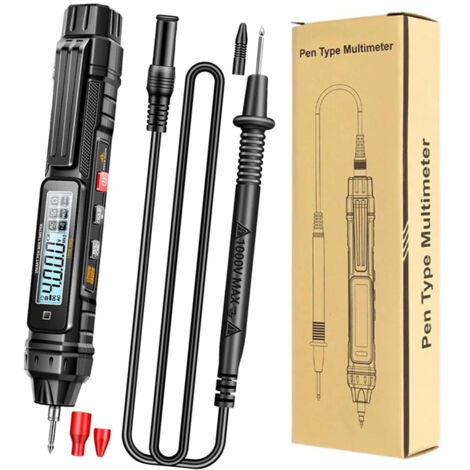 Multimètre Numérique Stylo 2-en-1 – 4000 Counts, Mesure Tension AC/DC, Détection NCV Sans Contact, Test Continuité avec Buzzer (1/5)
