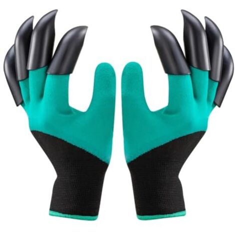 Paire de Gants Jardin avec Griffes – Gants Plantation, Désherbage et Semis Étanches pour Homme et Femme (1/5)