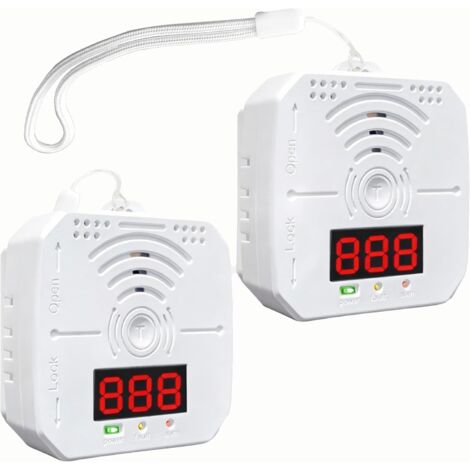Lot de 2 Détecteurs CO Portables – Alarme Voyage pour Maison, Voiture et Camping-Car, Alerte Batterie Faible et Facile à Transporter (1/5)