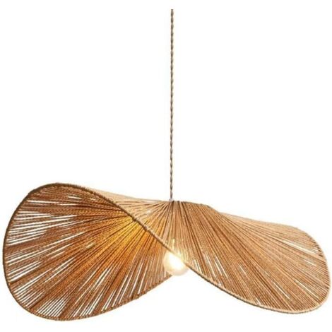Suspension Bohème en Bambou et Rotin – Luminaire Fait Main pour Salon, Chambre et Salle à Manger (1/5)