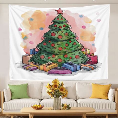 Tapisseries murales rétro, tapisseries de fond pour chambre à coucher, rideaux de plage 150x130cm (1/5)