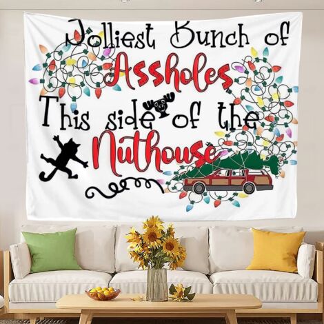 Grande tapisserie au design tendance, idéale pour la chambre à coucher, séchage rapide, pour la maison ou le dortoir. 150x130cm (1/5)