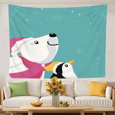 Décoration murale suspendue, tapisserie vintage, nappe, couvre-lit, rideau 100x75cm (1/5)
