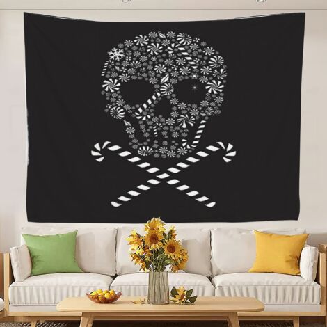 Tapisserie murale tendance pour chambre d'adolescente, idéale pour la décoration intérieure. 150x130cm (1/5)