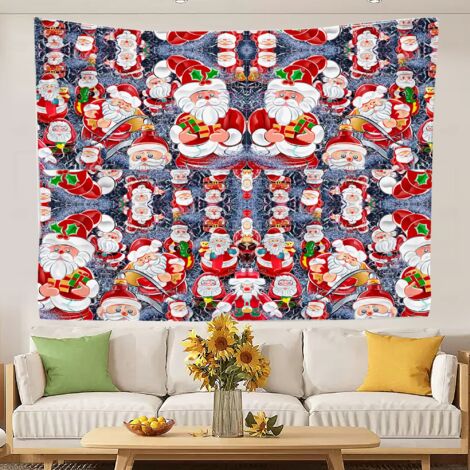 tapisserie murale bohème, décoration murale 150x130cm (1/5)