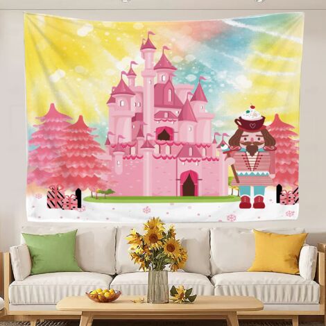 Tapisserie de chambre rétro et tendance, idéale comme fond de chambre. 100x75cm (1/5)