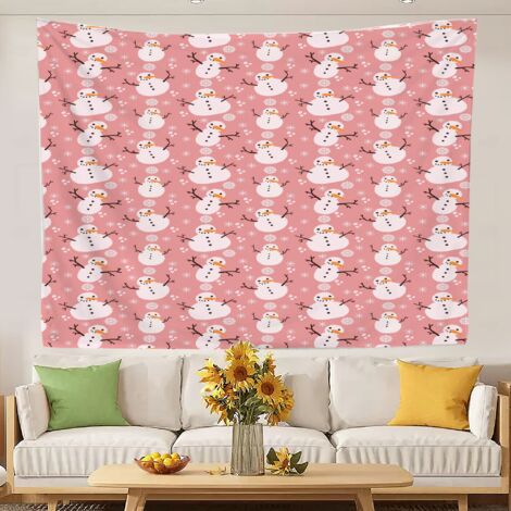 Tapisserie unique, tissu de fond de chambre à coucher pour couvre-lit ou rideau de plage 150x130cm (1/5)