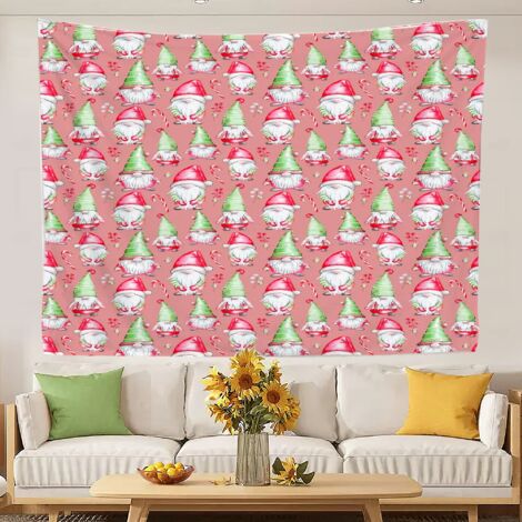 Tapisserie murale vintage, tapisserie design tendance pour chambre d'adolescente, nappes pour chambre et salon 100x75cm (1/5)
