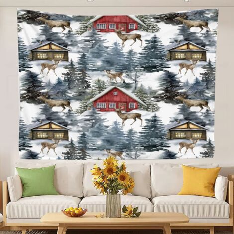Tapisseries murales colorées pour chambre à coucher, séchage rapide, idéales pour la décoration de fêtes. 200x150cm (1/5)