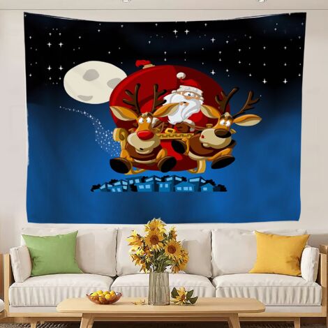 Grande tapisserie murale humoristique pour chambre à coucher, séchage rapide, idéale pour la décoration de fêtes. 100x75cm (1/5)