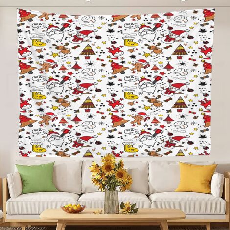 Tapisserie de plage colorée et tendance pour la chambre à coucher, nappe pour la chambre à coucher, la maison ou le dortoir 100x75cm (1/5)
