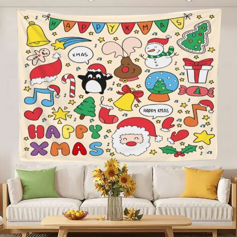 Tapisserie de salle de classe, couverture de plage vintage à séchage rapide pour la décoration de fête 100x75cm (1/5)