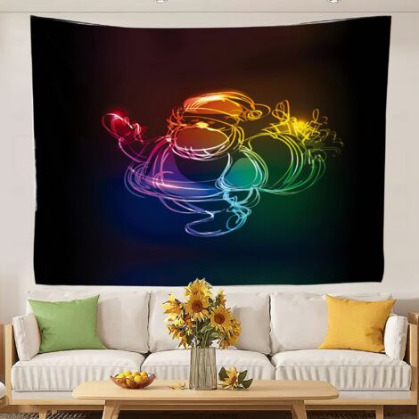 tapisserie murale décorative au design tendance, idéale comme couvre-lit ou rideau de plage. 150x130cm (1/5)