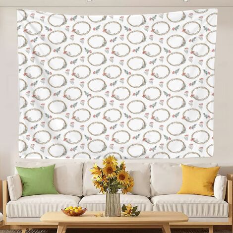 Tapisserie murale nature amusante et originale pour la décoration de la chambre à coucher. 100x75cm (1/5)