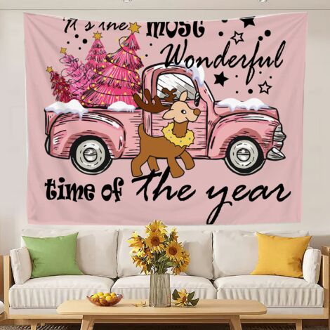 Tapisserie murale verticale rétro pour chambre à coucher, idéale pour la décoration de fêtes. 100x75cm (1/5)
