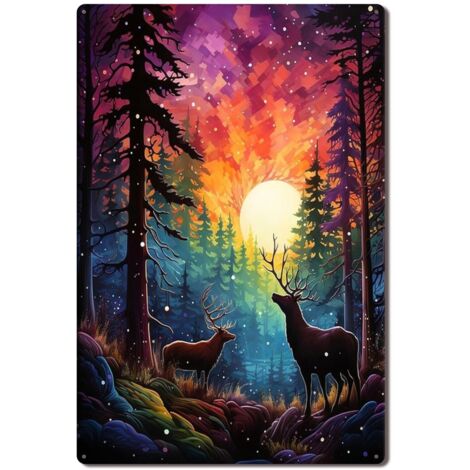 Plaque en Métal Vintage Art Murale pour Jardin de Citrons, Touche Méditerranéenne et Durable 40x30 cm. (1/5)