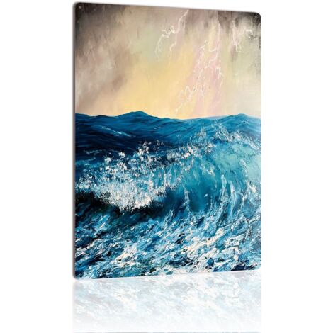 Plaque en Métal Rétro Art Murale pour Bar Lounge Privé, Intimité et Luxe 40x30 cm. (1/5)