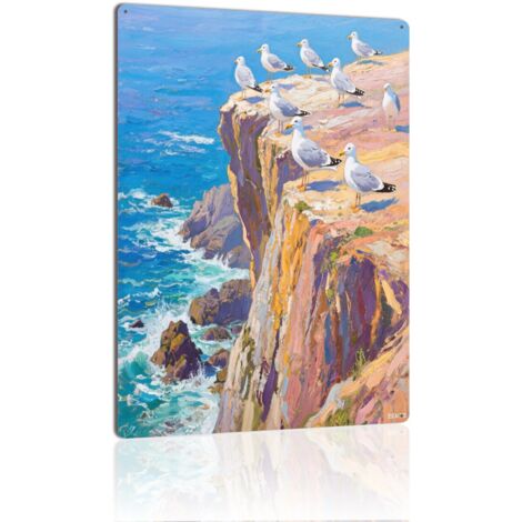 Plaque en Métal Vintage Art Murale pour Jardin de Fleurs de Magnolia Rose, Élégance et Fragrance 40x30 cm. (1/5)