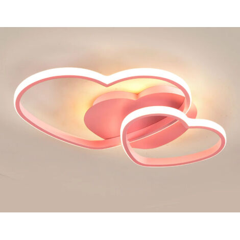 Plafonnier LED romantique en forme de cœur – 42W – 2080 lm – Dimmable continu – 3500–6500K – Chambre et salon (1/5)