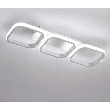 Plafonnier LED moderne 30W – 6000K blanc froid – 53×16 cm – éclairage pour couloir et salle à manger (1/5)