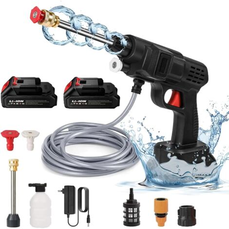 Makita-Nettoyeur haute pression sans fil, 50 bars, odorà eau, lavage de voiture, machine à livres, batterie 21V, Avec 2 batteries(Set D)