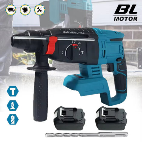 Perforateur burineur sans fil 26mm Brushless SDS-Plus compatible 18V, kit 2 batteries lithium inclus (1/5)