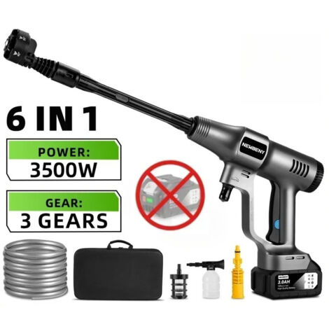 200Bar nettoyeur haute pression électrique sans brosse 3 vitesses sans fil voiture nettoyage jardin outil d'irrigation pour Makita batterie broche(Sans batterie) (1/5)