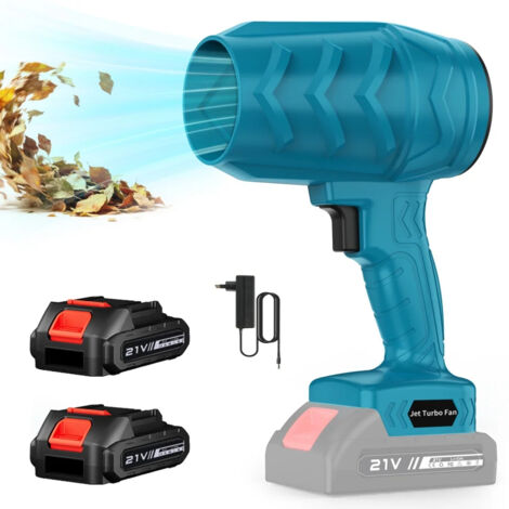 Souffleur Turbo Sans Fil 36000RPM Sans Balais Haute Puissance Bleu Compatible Makita 18V/21V