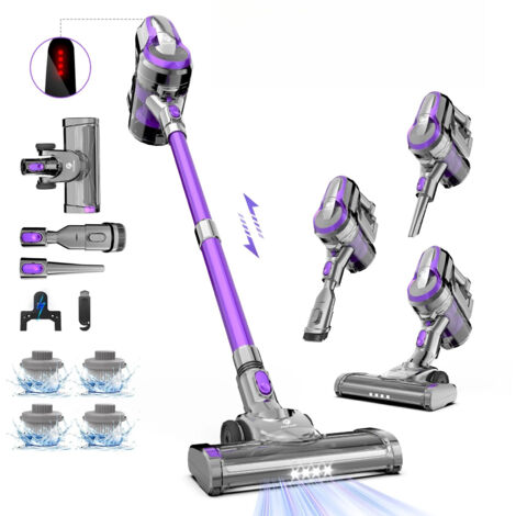 Aspirateur sans fil FixtFixer X6M 55 minutes, aspirateur sans fil avec HEPA × 4, aspirateur à bâton puissant, léger 6 en 1 (1/5)