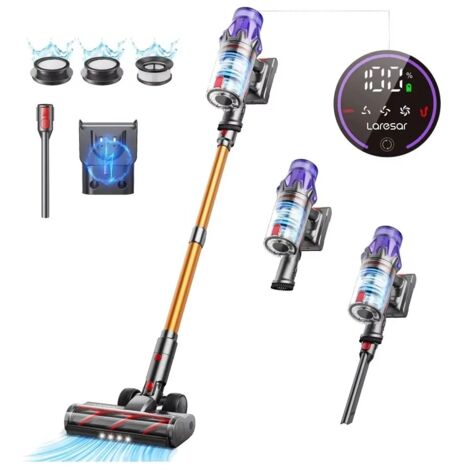 Laresar V7 500W 50KPA puissance d'aspiration aspirateur sans fil appareil ménager intelligent portable batterie amovible tasse à poussière (1/5)