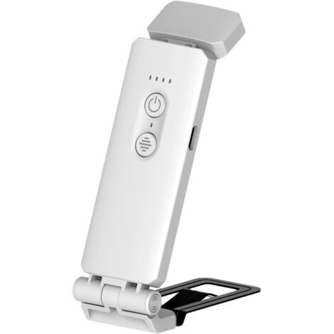 Lampe de lecture USB rechargeable – clip LED pliant – 3 modes d’éclairage – 5 niveaux de luminosité – pour enfants et adultes,Blanc (1/5)