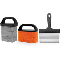 Kit Nettoyage Plancha – Brosse Racloir Pierre