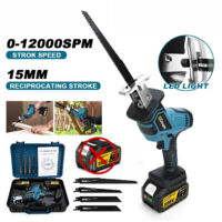 12000Spm scie alternative sans brosse 3600W tronçonneuse électrique sans fil outils de coupe du bois et du métal pour makita broches de batterie 18v, Sans batterie