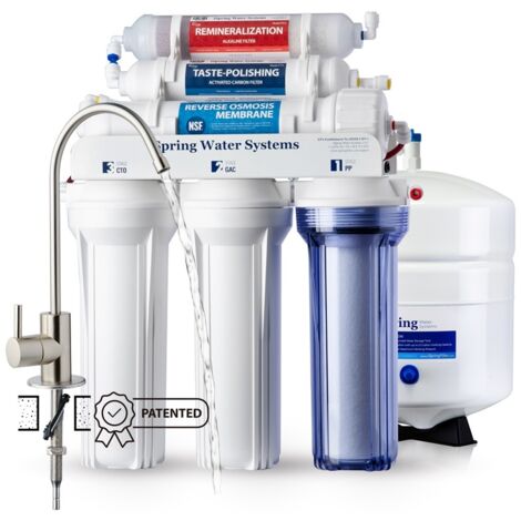 iSpring RCC7AK Filtro Acqua Osmosi Inversa, 6 Stadi 75GPD, con Alcalina pH+, Certificado NSF58