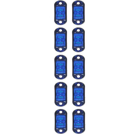 Lot de 10 Feux de Position LED 12V-24V pour Camion et Remorque Feux Latéraux de Signalisation Feux de Gabarit Étanches (1/4)