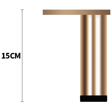 Pieds de meuble réglables en aluminium, pieds pour meuble cuisine salle de bain hauteur 15 cm,paquet de 4 pièces (1/5)